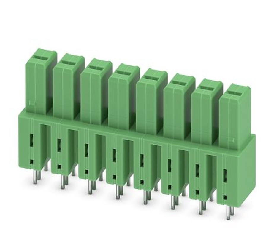 Phoenix Contact IPCV 5/ 8-G-7.62 Series Pluggable Terminal Block, 8-Contact, 7.62 mm Pitch, 1 Row, 1708886