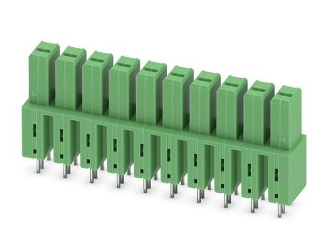 Phoenix Contact IPCV 5/10-G-7.62 Series Pluggable Terminal Block, 10-Contact, 7.62 mm Pitch, 1 Row, 1708909