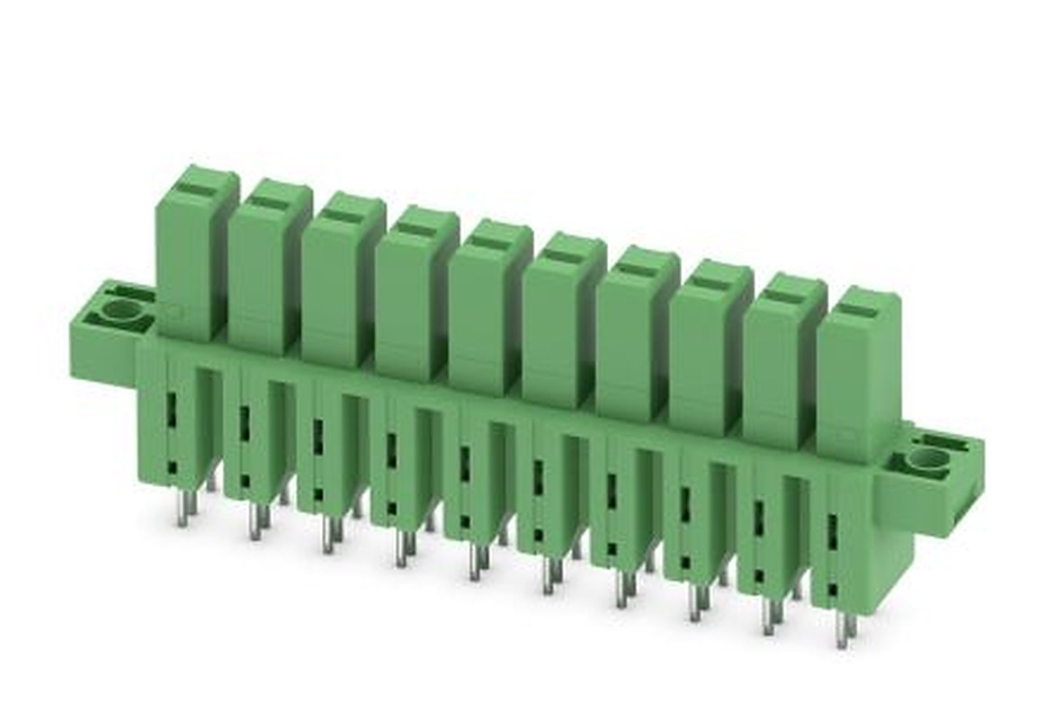 Phoenix Contact IPCV 5/10-GF-7.62 Series Vertical Pluggable Terminal Block, 10 Contact(s), 7.62 mm Pitch, 1 Row