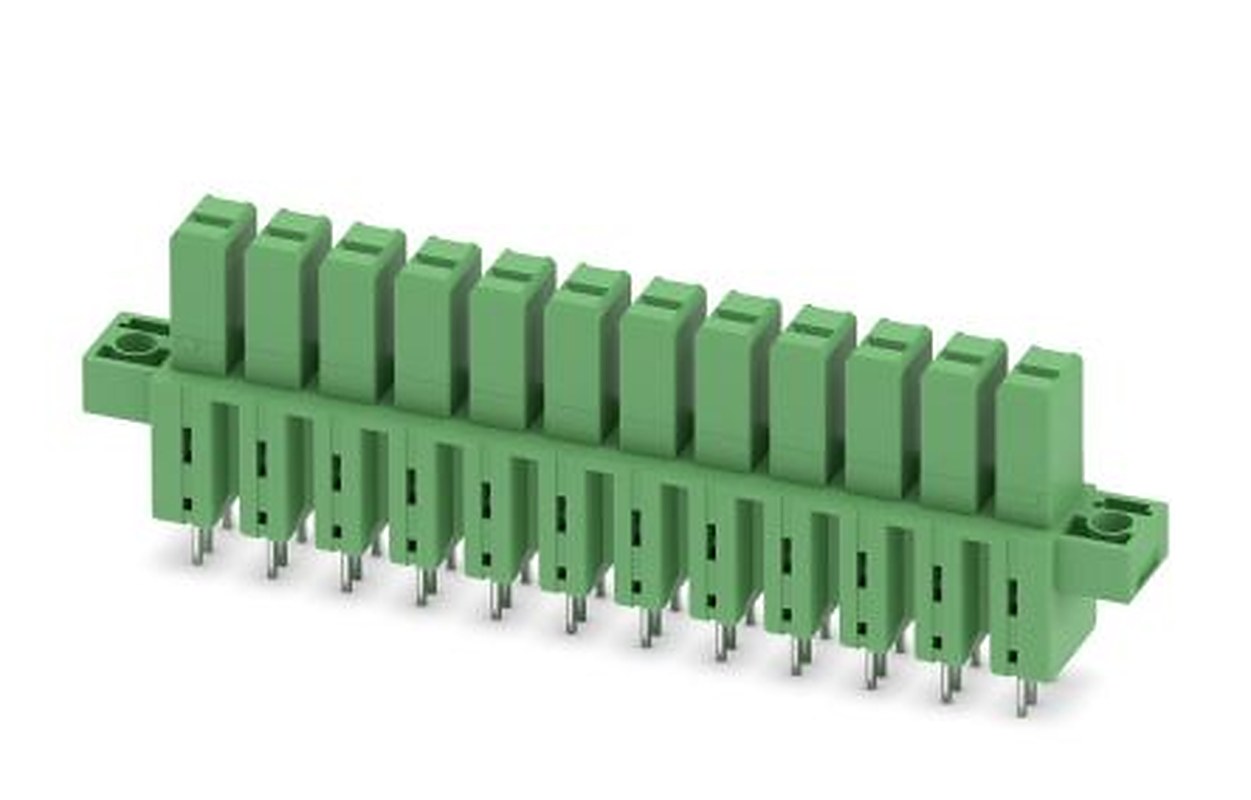 Phoenix Contact IPCV 5/ 12-GF-7.62 Series Horizontal Pluggable Terminal Block, 12 Contact(s), 7.62 mm Pitch, 1 Row