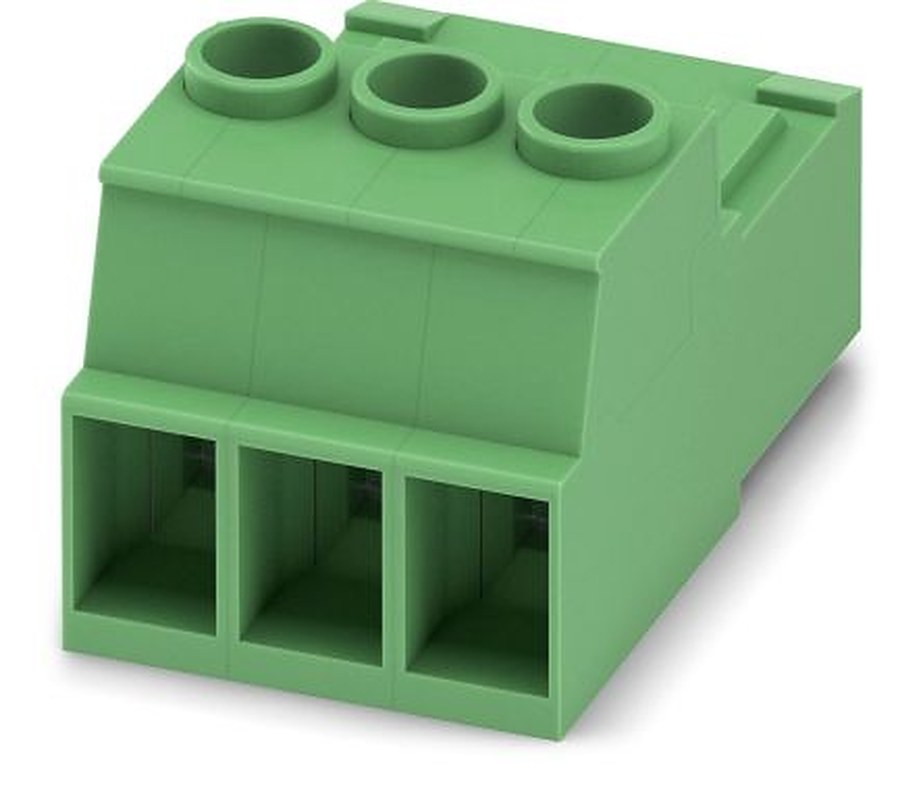 Phoenix Contact IPC 5/3-ST-7.62 Series Pluggable Terminal Block, 3-Contact, 7.62 mm Pitch, 1 Row, 1709050