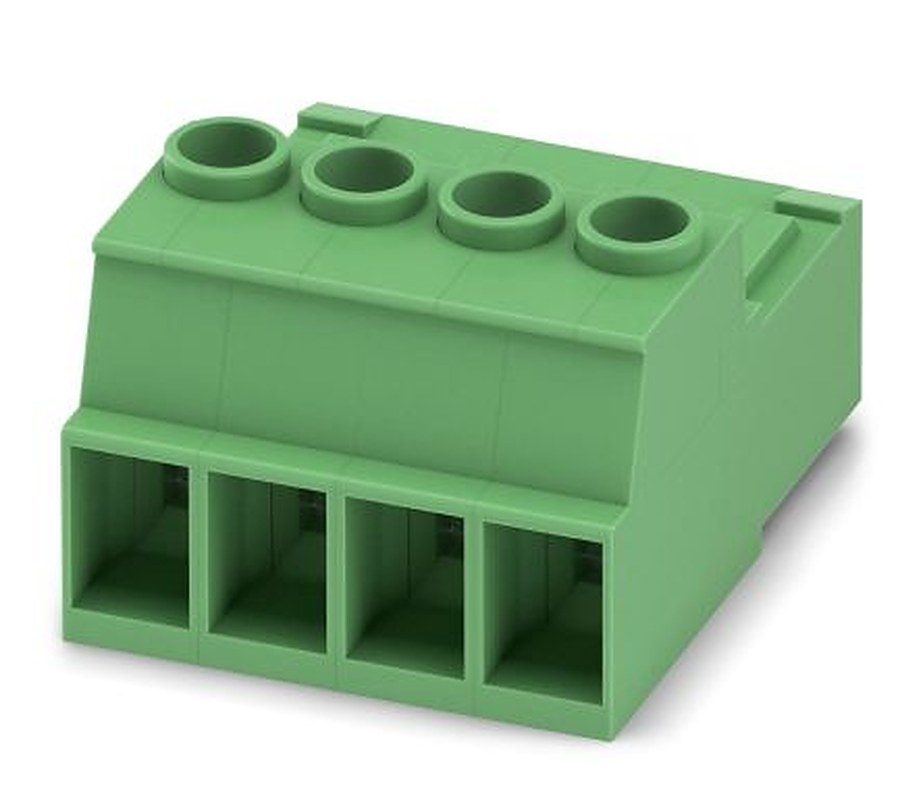 Phoenix Contact IPC 5/4-ST-7.62 Series Pluggable Terminal Block, 4-Contact, 7.62 mm Pitch, 1 Row, 1709063
