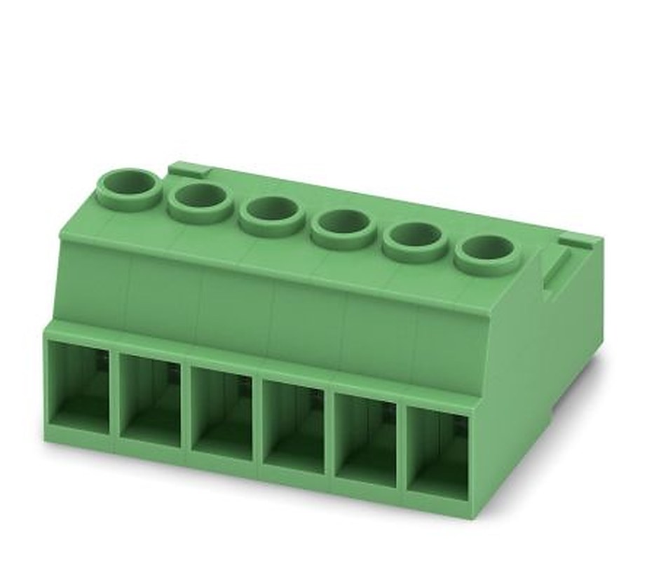 Phoenix Contact IPC 5/6-ST-7.62 Series Pluggable Terminal Block, 6-Contact, 7.62 mm Pitch, 1 Row, 1709089