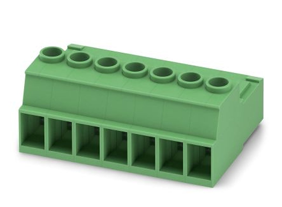 Phoenix Contact IPC 5/7-ST-7.62 Series Pluggable Terminal Block, 7-Contact, 7.62 mm Pitch, 1 Row, 1709092