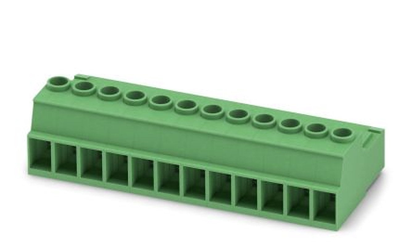 Phoenix Contact IPC 5/12-ST-7.62 Series Pluggable Terminal Block, 12-Contact, 7.62 mm Pitch, 1 Row, 1709144