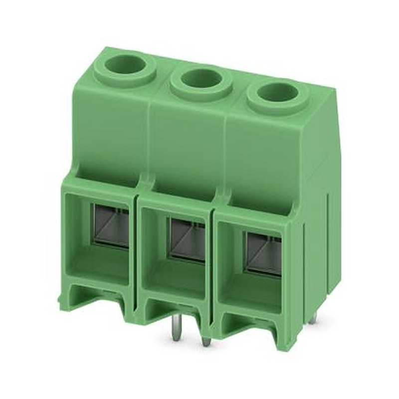 Phoenix Contact MKDS Series PCB Terminal Block, 3-Contact, 10.16 mm Pitch, Wave Soldering Mount, 1 Row