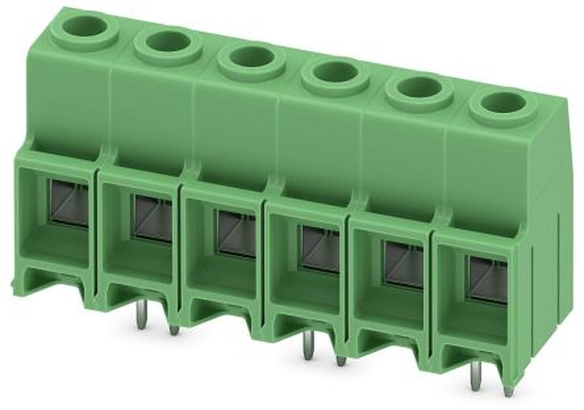 Phoenix Contact MKDS 10 HV/ 6-ZB-10.16 Series PCB Terminal Block, 6 Contact(s), 10.16 mm Pitch, 1 Row
