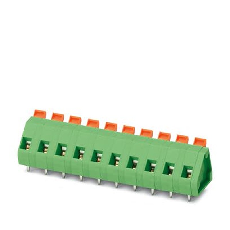 Phoenix Contact ZFKDSA Series PCB Terminal Block, 7-Contact, 7.62 mm Pitch, Wave Soldering Mount, 1 Row