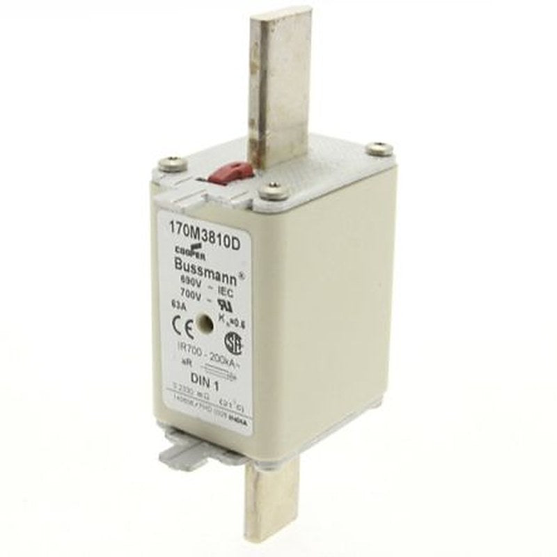 Eaton 63A Centred Tag Fuse NH1 690V ac