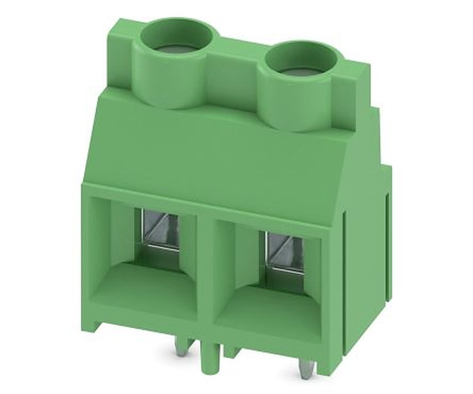 Phoenix Contact MKDSV 5/2-9.5 Series Straight PCB Terminal Block, 2 Contact(s), 9.52 mm Pitch, 1 Row