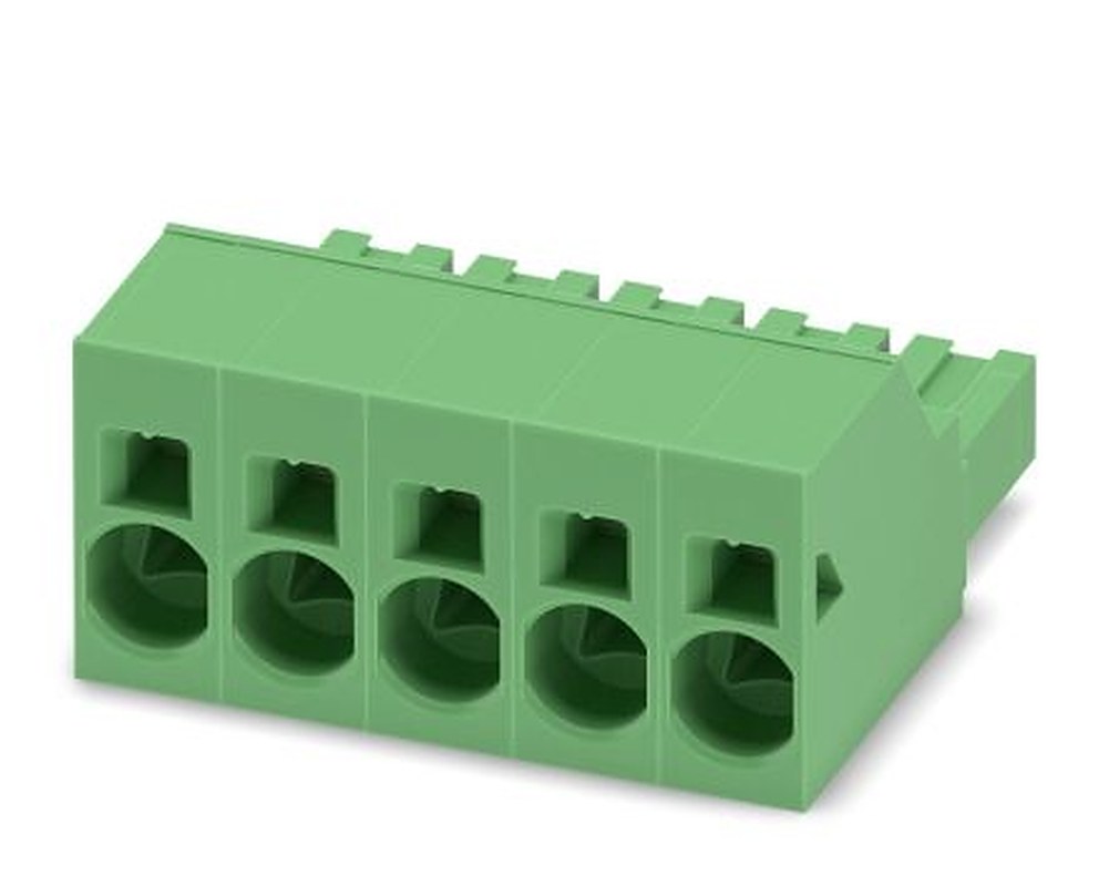 Phoenix Contact SPC 16/5-ST-10.16 Series Pluggable Terminal Block, 5-Contact, 10.16 mm Pitch, 1 Row, 1711297