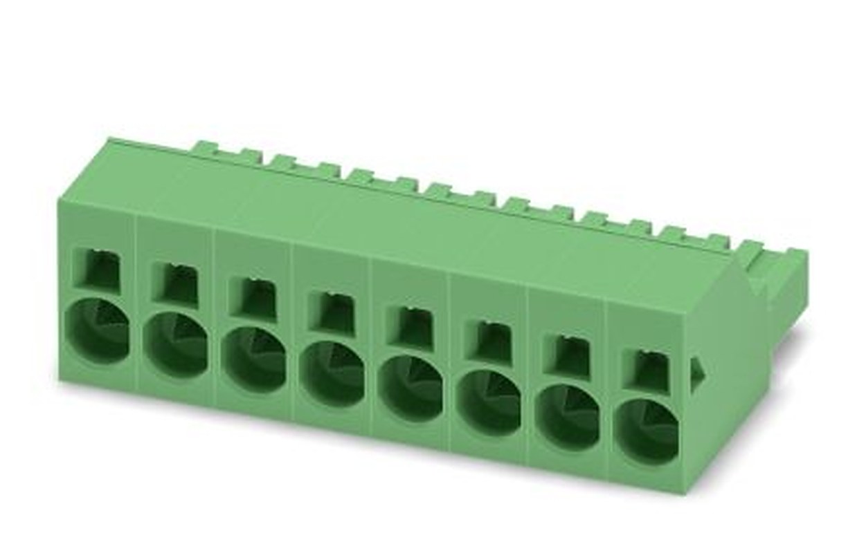 Phoenix Contact SPC 16/8-ST-10.16 Series Pluggable Terminal Block, 8-Contact, 10.16 mm Pitch, 1 Row, 1711323