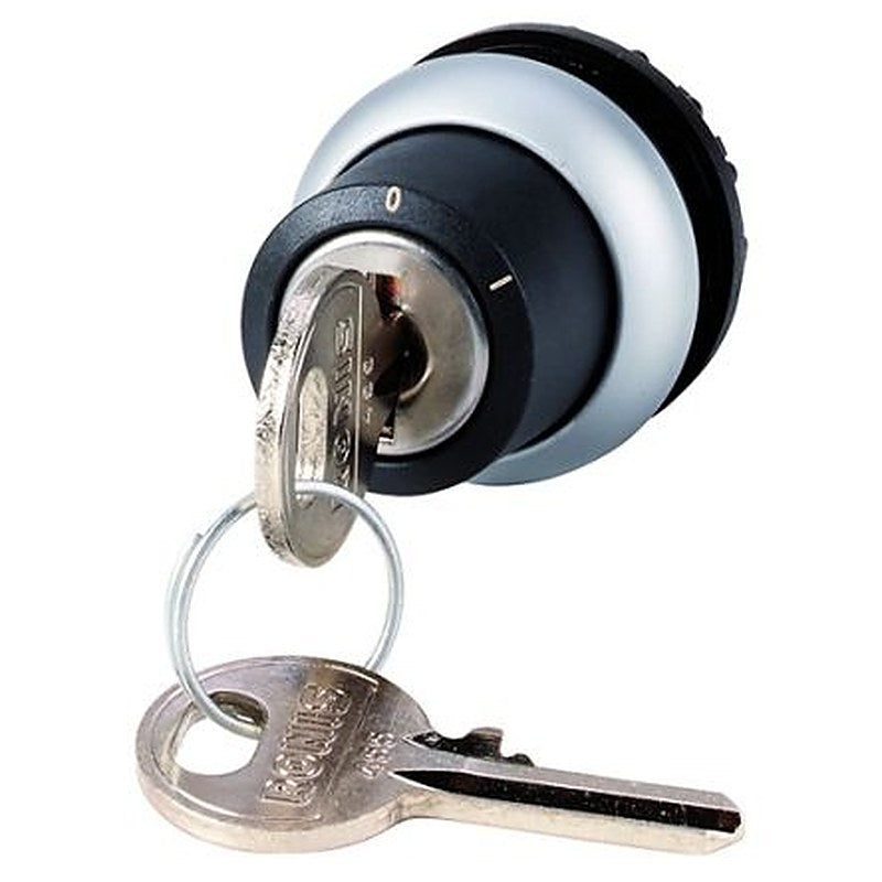 Eaton M22 2-position Key Switch Head, 22.5 mm Cutout