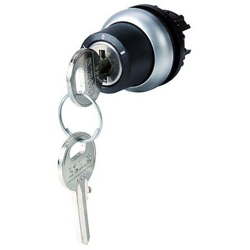 Eaton M22 3-position Key Switch Head, 22.5 mm Cutout