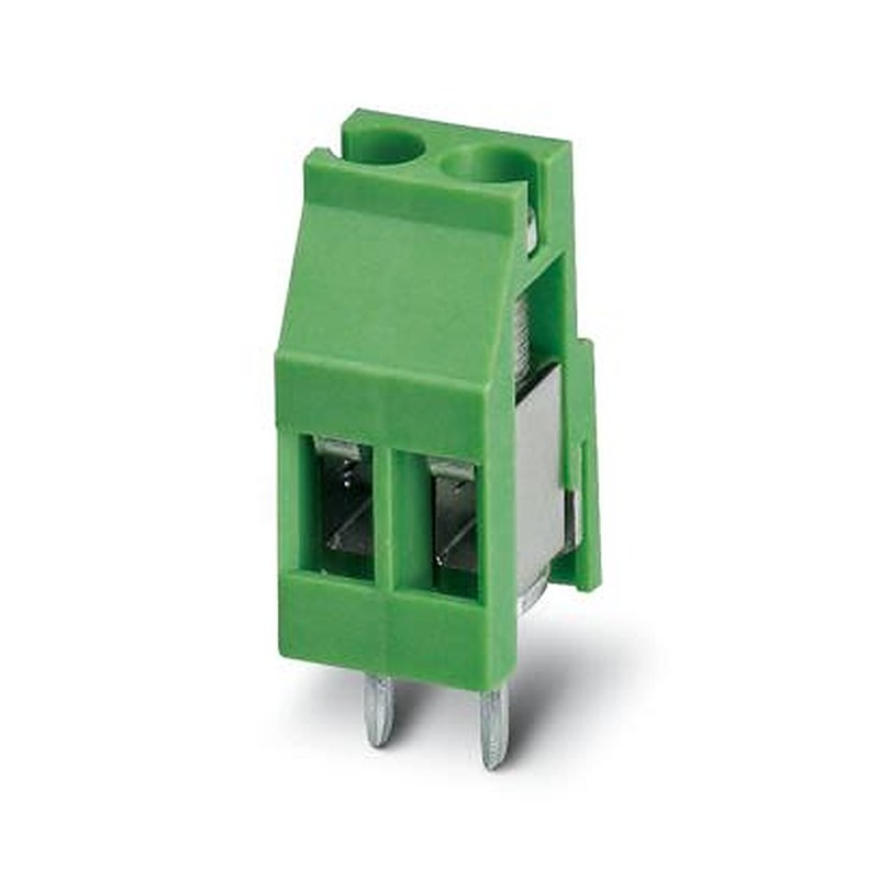 Phoenix Contact MKDS 3 Series PCB Terminal Block, 2-Contact, 5 mm Pitch, Wave Soldering Mount, 1 Row