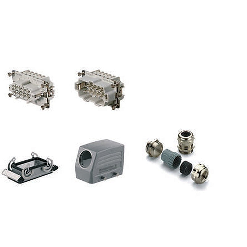 Weidmüller Heavy Duty Power Connector, 16A, HE Series Male/Female, 10 Contacts