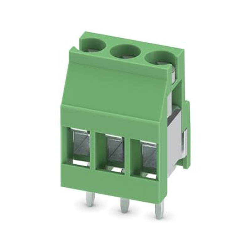 Phoenix Contact MKDS 3 Series PCB Terminal Block, 3-Contact, 4.7 mm Pitch, Wave Soldering Mount, 1 Row