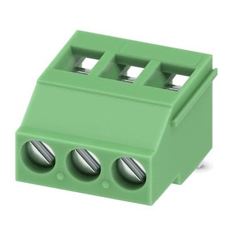 Phoenix Contact MKDSF 3 Series PCB Terminal Block, 3-Contact, 5.08 mm Pitch, Wave Soldering Mount, 1 Row