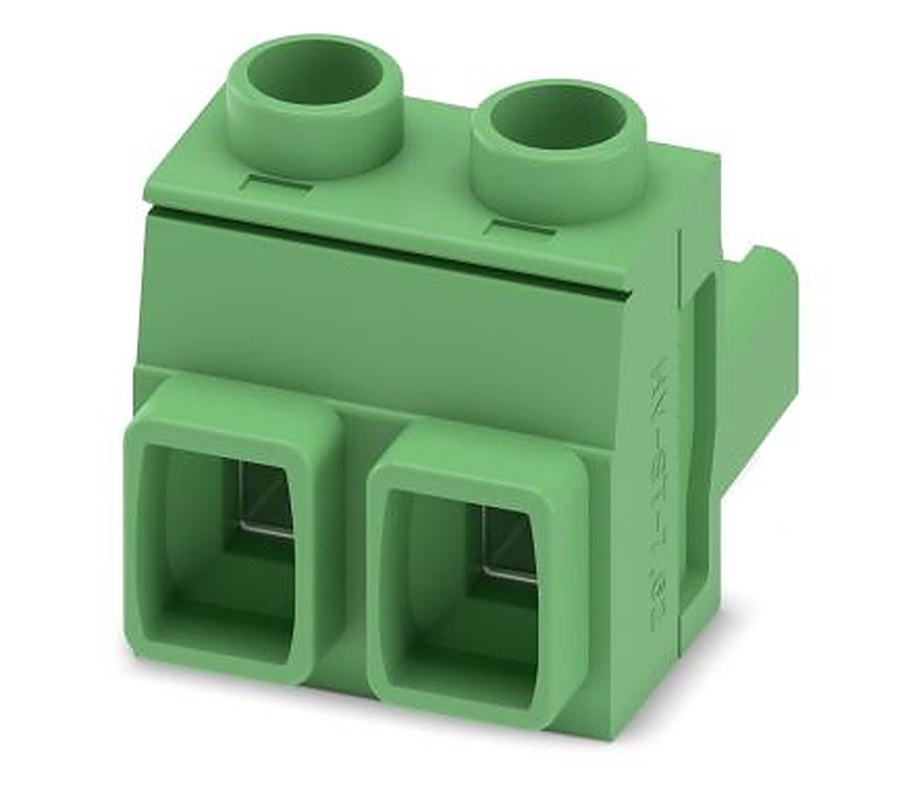 Phoenix Contact GMSTB 2.5 HCV/2-ST-7.62 Series Pluggable Terminal Block, 2-Contact, 7.62 mm Pitch, 1 Row, 1714278