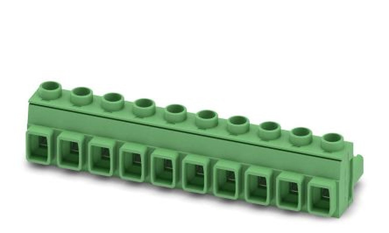 Phoenix Contact GMSTB 2.5 HCV/10-ST-7.62 Series Pluggable Terminal Block, 10-Contact, 7.62 mm Pitch, 1 Row, 1714359
