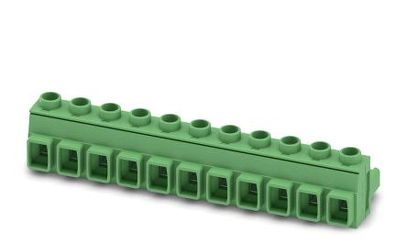 Phoenix Contact GMSTB 2.5 HCV/11-ST-7.62 Series Pluggable Terminal Block, 11-Contact, 7.62 mm Pitch, 1 Row, 1714362