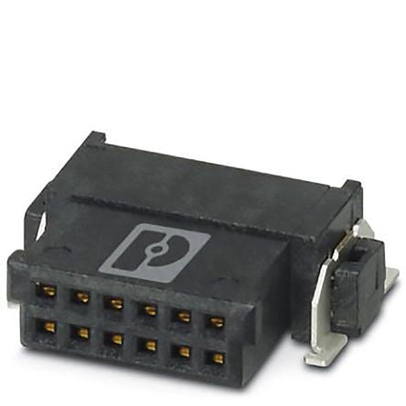 Phoenix Contact FP 1.27/ 16-FH Series Horizontal Surface PCB Socket, 16-Contact, 2 Row, 1.27 mm Pitch Solder