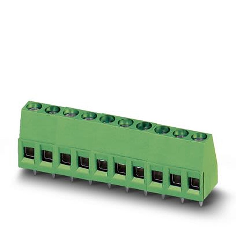 Phoenix Contact MKDS 1 Series PCB Terminal Block, 6-Contact, 5 mm Pitch, Wave Soldering Mount, 1 Row