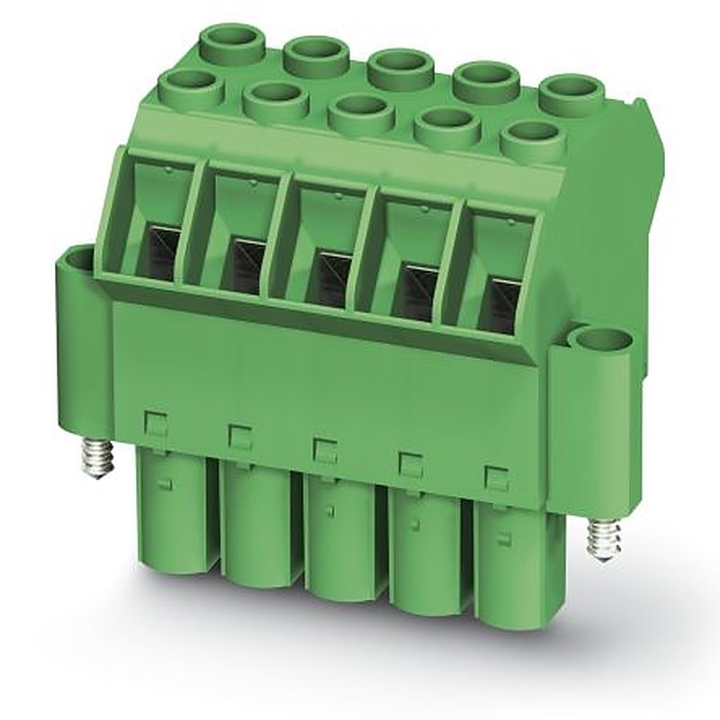 Phoenix Contact TPC 16/5-STF-10.16 Series Pluggable Terminal Block, 5-Contact, 10.16 mm Pitch, 1 Row, 1715280
