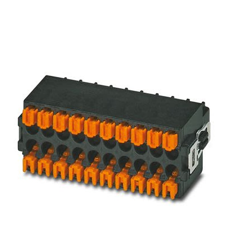 Phoenix Contact DFMC Series PCB Terminal Block, 10-Contact, 2.54 mm Pitch, Push-in, 2 Row Socket