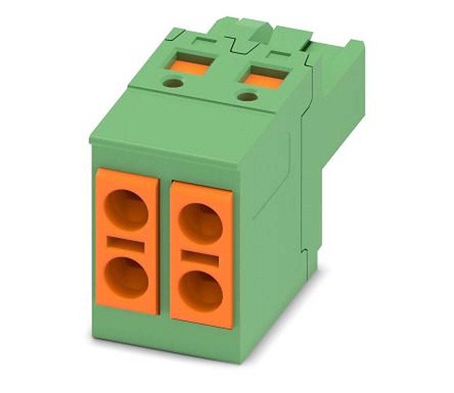 Phoenix Contact TVFKCL 1.5/2-ST Series Pluggable Terminal Block, 2-Contact, 5 mm Pitch, 1 Row, 1715921