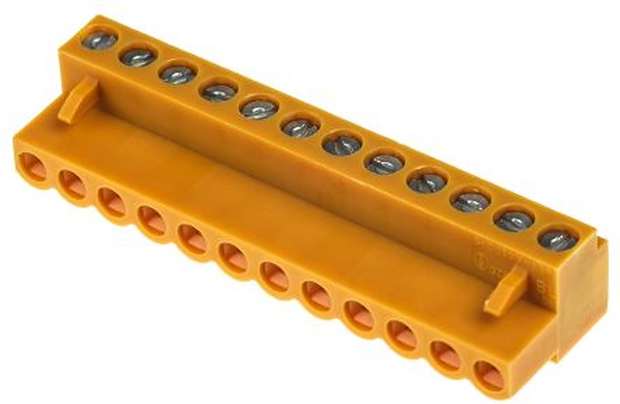 Weidmüller Barrier Strip, 12 Contact, 5.08 mm Pitch, 1 Row