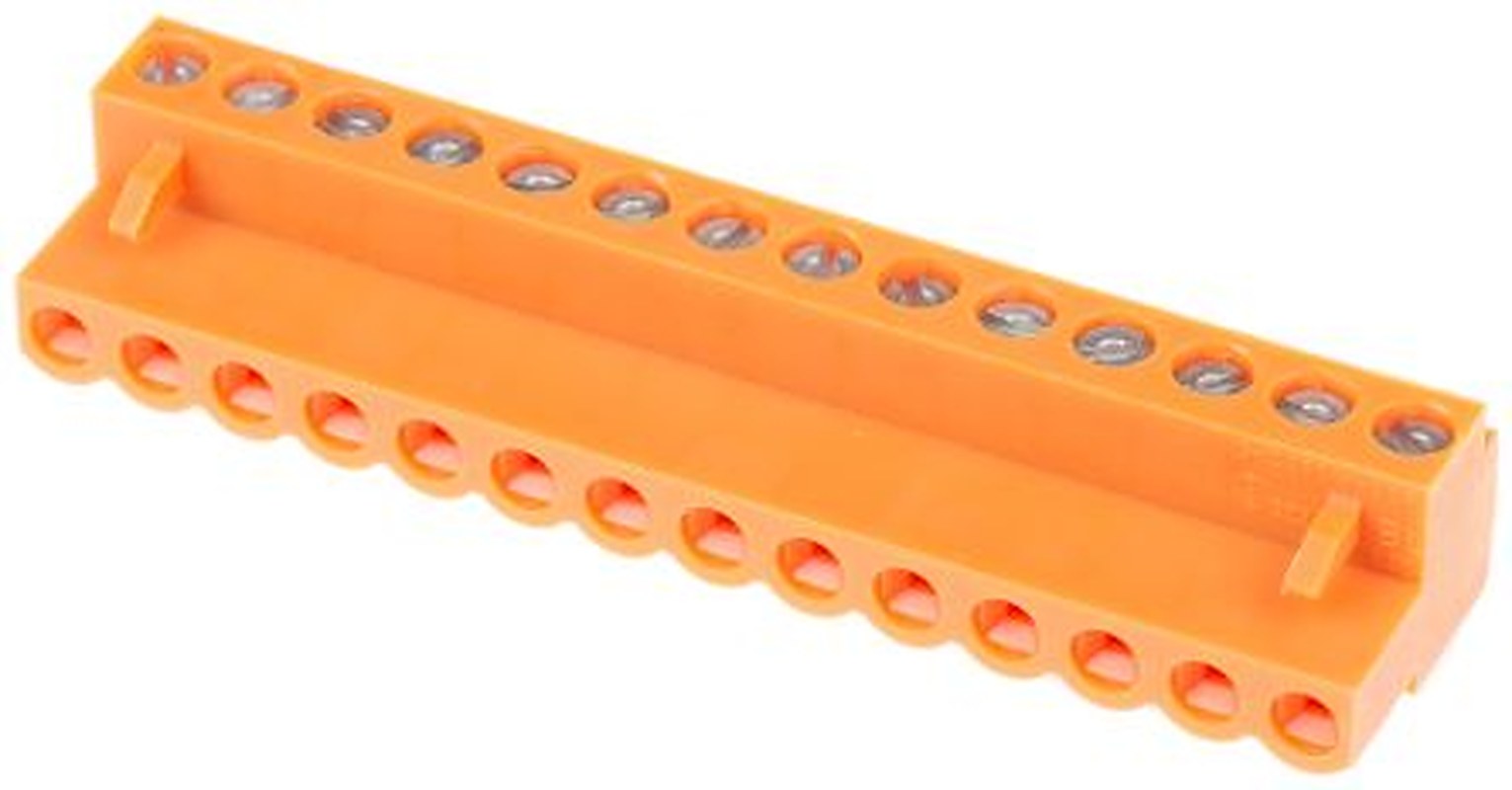 Weidmüller BL Series Pluggable Terminal Block, 14-Contact, 5.08 mm Pitch, 1 Row, 1716440000