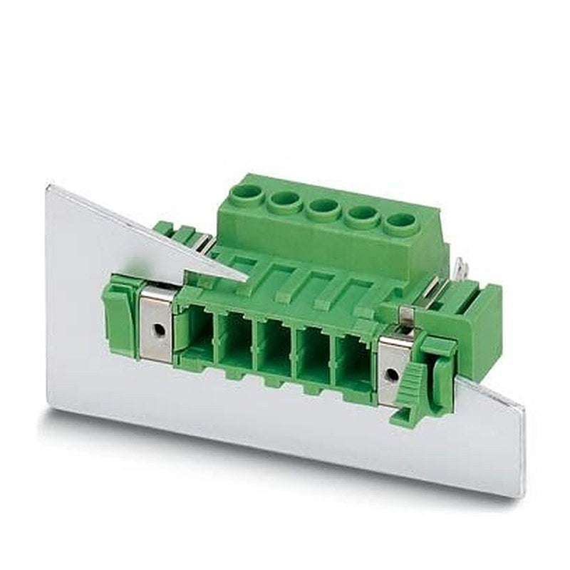 Phoenix Contact DFK Series Pluggable Terminal Block Headers & Socket, 4-Contact, 7.62 mm Pitch, Screw, 1 Row Screw
