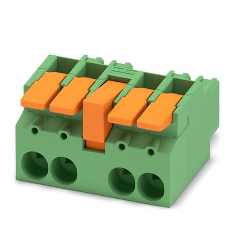 Phoenix Contact LPC 16 HC/.-STL Series PCB Terminal Block, 4-Contact, 10.16 mm Pitch, Push-in, 1 Row Push-in