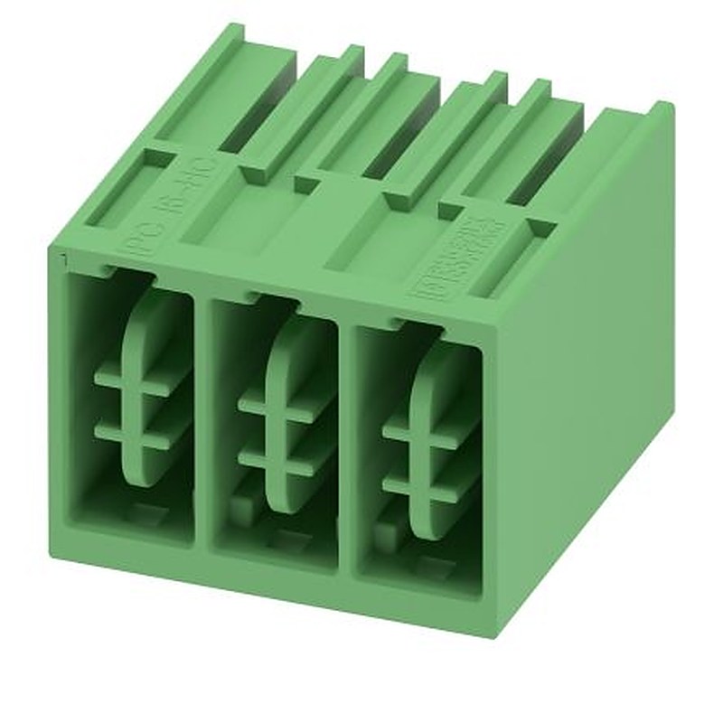 Phoenix Contact PC 16 HC/-G Series Pluggable Terminal Block, 3-Contact, 10.16 mm Pitch, 1 Row, 1716847