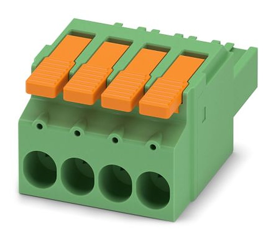 Phoenix Contact LPC 6/4-ST-7.62 Series Pluggable Terminal Block, 4-Contact, 7.62 mm Pitch, 1 Row