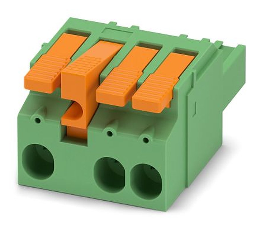 Phoenix Contact LPC 6 Series Pluggable Terminal Block, 3-Contact, 7.62 mm Pitch, 1 Row, 1716931