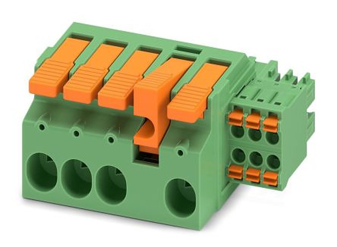 Phoenix Contact LPCH 6 Series Pluggable Terminal Block, 10-Contact, 7.62 mm Pitch, 1 Row, 1716989