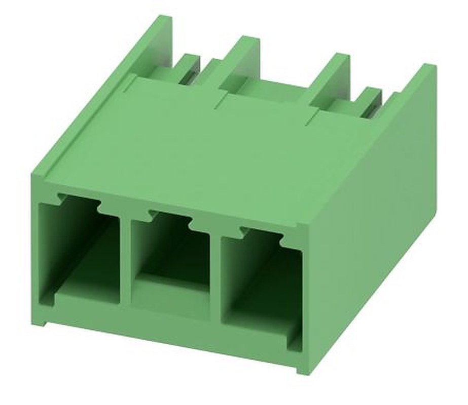 Phoenix Contact PC 6 Series Pluggable Terminal Block, 2-Contact, 7.62 mm Pitch, 1 Row, 1717025