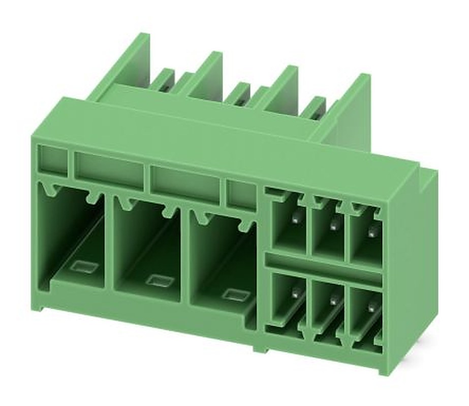 Phoenix Contact PCH 6 Series Pluggable Terminal Block, 9-Contact, 7.62 mm Pitch, 1 Row, 1717104