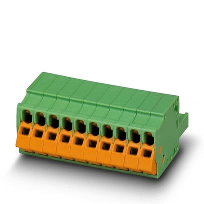 Phoenix Contact QC Series PCB Connector, 10-Contact, 5 mm Pitch, Push-in, 1 Row
