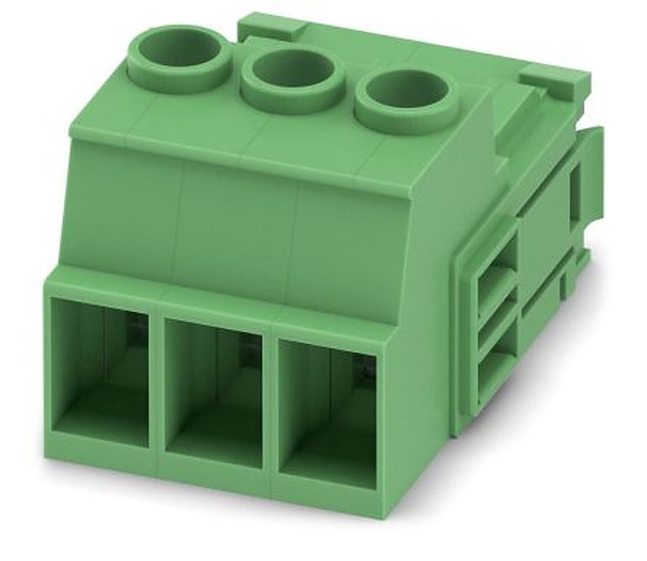 Phoenix Contact IPC 5/3-STGCL-7.62 Series Pluggable Terminal Block, 3-Contact, 7.62 mm Pitch, 1 Row, 1718274