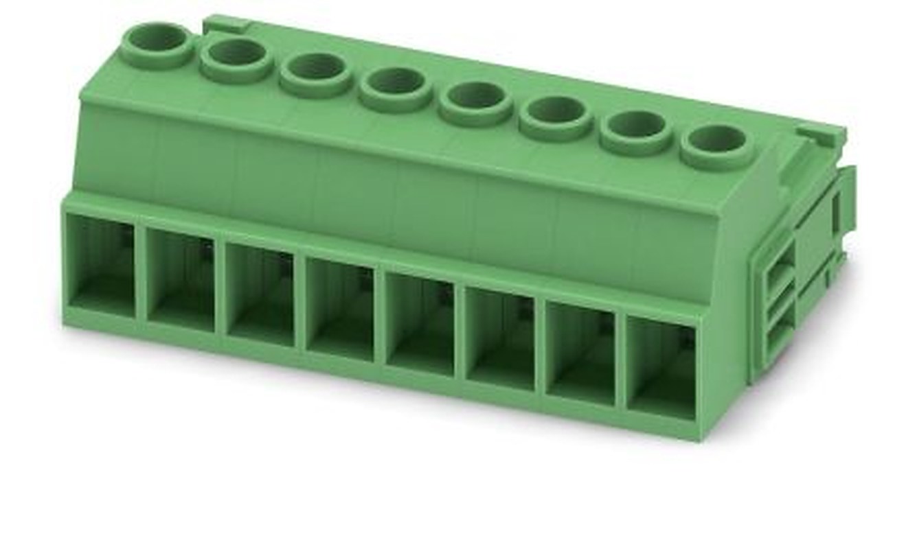 Phoenix Contact IPC 5/8-STGCL-7.62 Series Pluggable Terminal Block, 8-Contact, 7.62 mm Pitch, 1 Row, 1718326