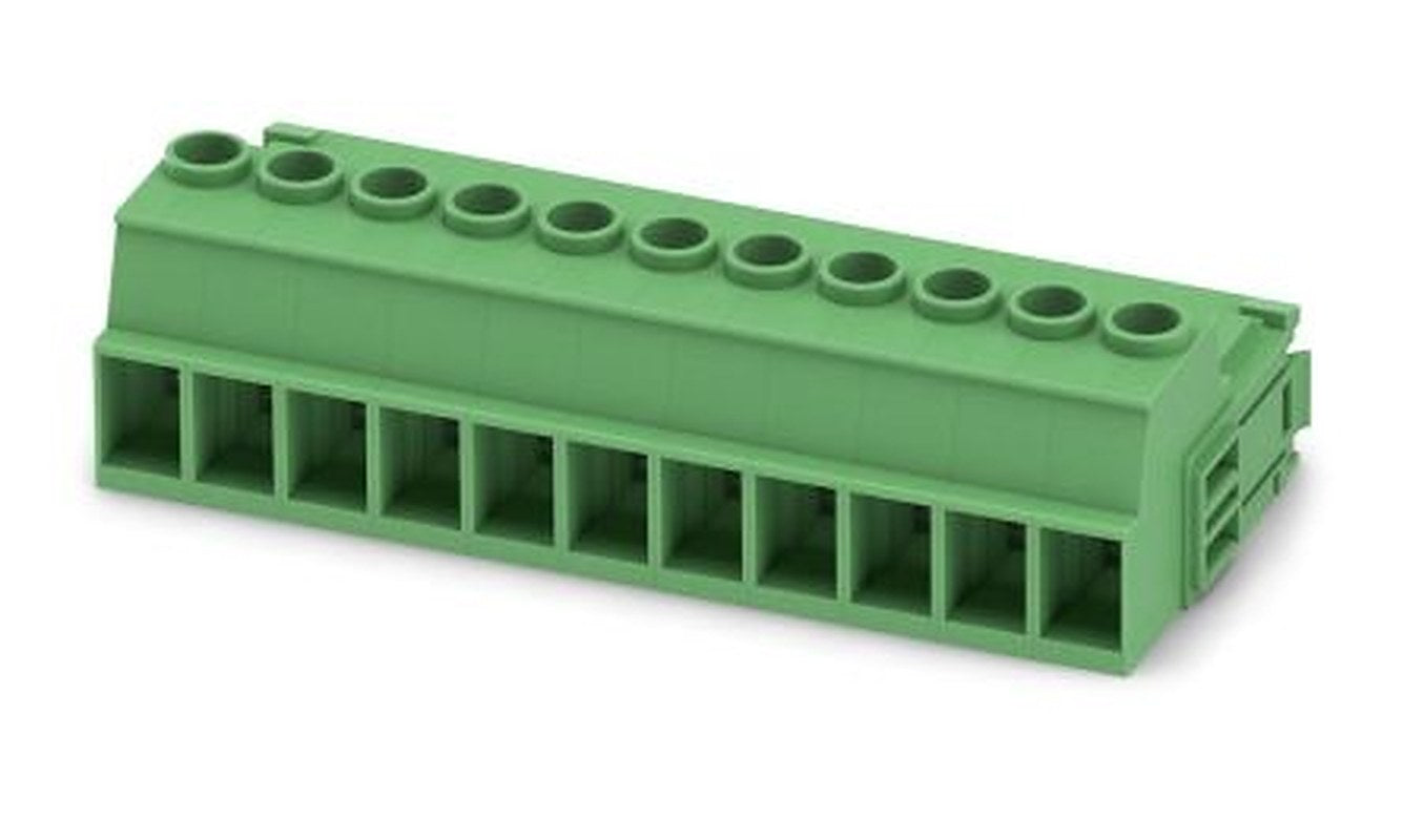 Phoenix Contact IPC 5/11-STGCL-7.62 Series Pluggable Terminal Block, 11-Contact, 7.62 mm Pitch, 1 Row, 1718355
