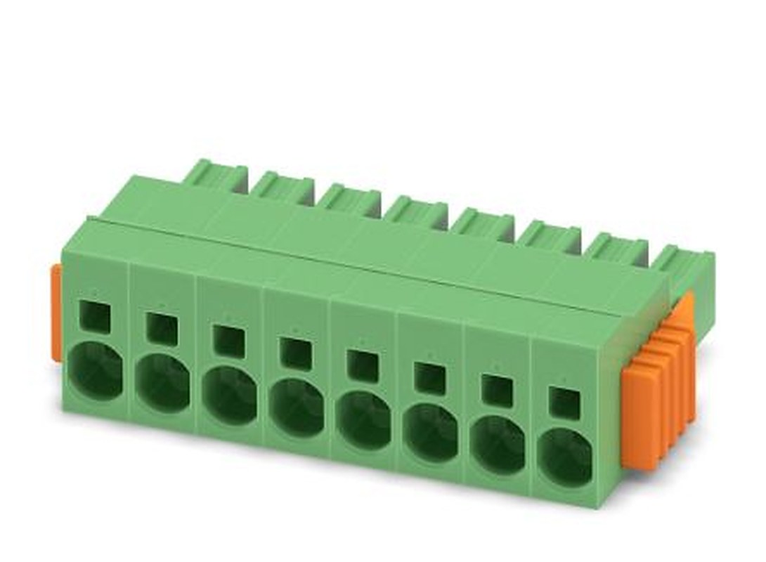 Phoenix Contact SPC 5/8-STCL-7.62 Series Pluggable Terminal Block, 8-Contact, 7.62 mm Pitch, 1 Row, 1718546