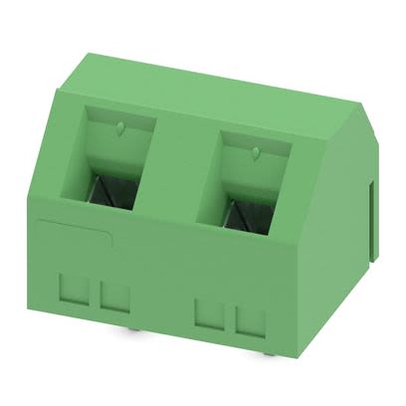 Phoenix Contact PCB Terminal Block, 2-Contact, 7.62 mm Pitch, Wave Soldering Mount, 1 Row