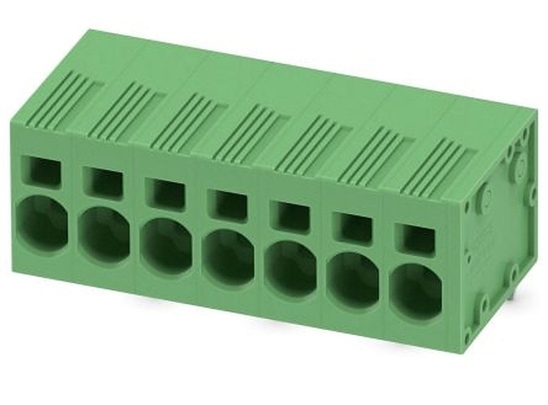 Phoenix Contact SPT 5/7-H-7.5-ZB Series Straight PCB Terminal Block, 7 Contact(s), 7.5 mm Pitch