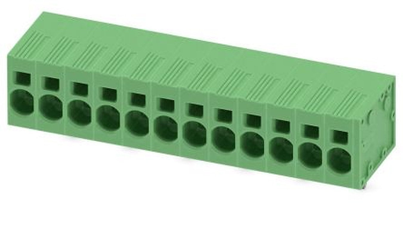 Phoenix Contact SPT 5/12-H-7.5-ZB Series Straight PCB Terminal Block, 12 Contact(s), 7.5 mm Pitch, 1 Row
