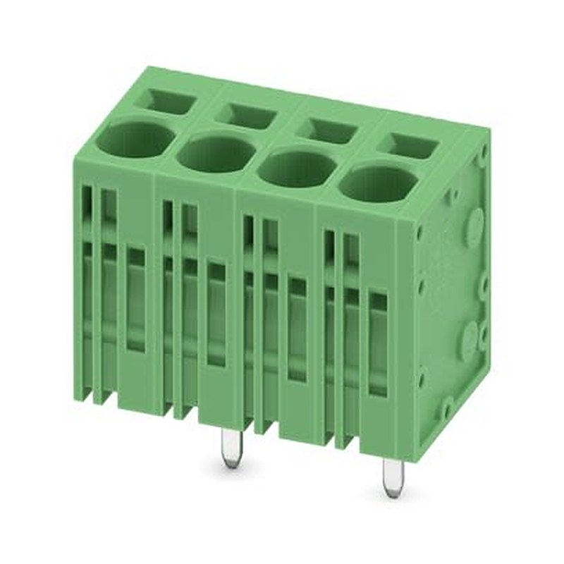 Phoenix Contact SPT 5/ 4-V Series PCB Terminal Block, 4-Contact, 7.5 mm Pitch, Wave Soldering Mount, 1 Row