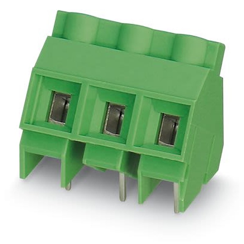 Phoenix Contact SMKDS 5 Series PCB Terminal Block, 3-Contact, 9.52 mm Pitch, Wave Soldering Mount, 1 Row